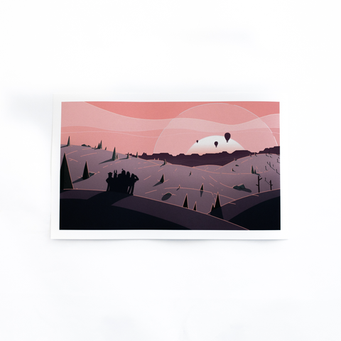 Desert Memories Art Print - Sunset